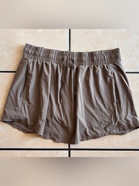 all in motion Olive-Taupe Athletic Skort with Drawstring Waist
